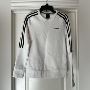 CLEARANCE Women’s Medium White Adidas Crewneck Sweatshirt